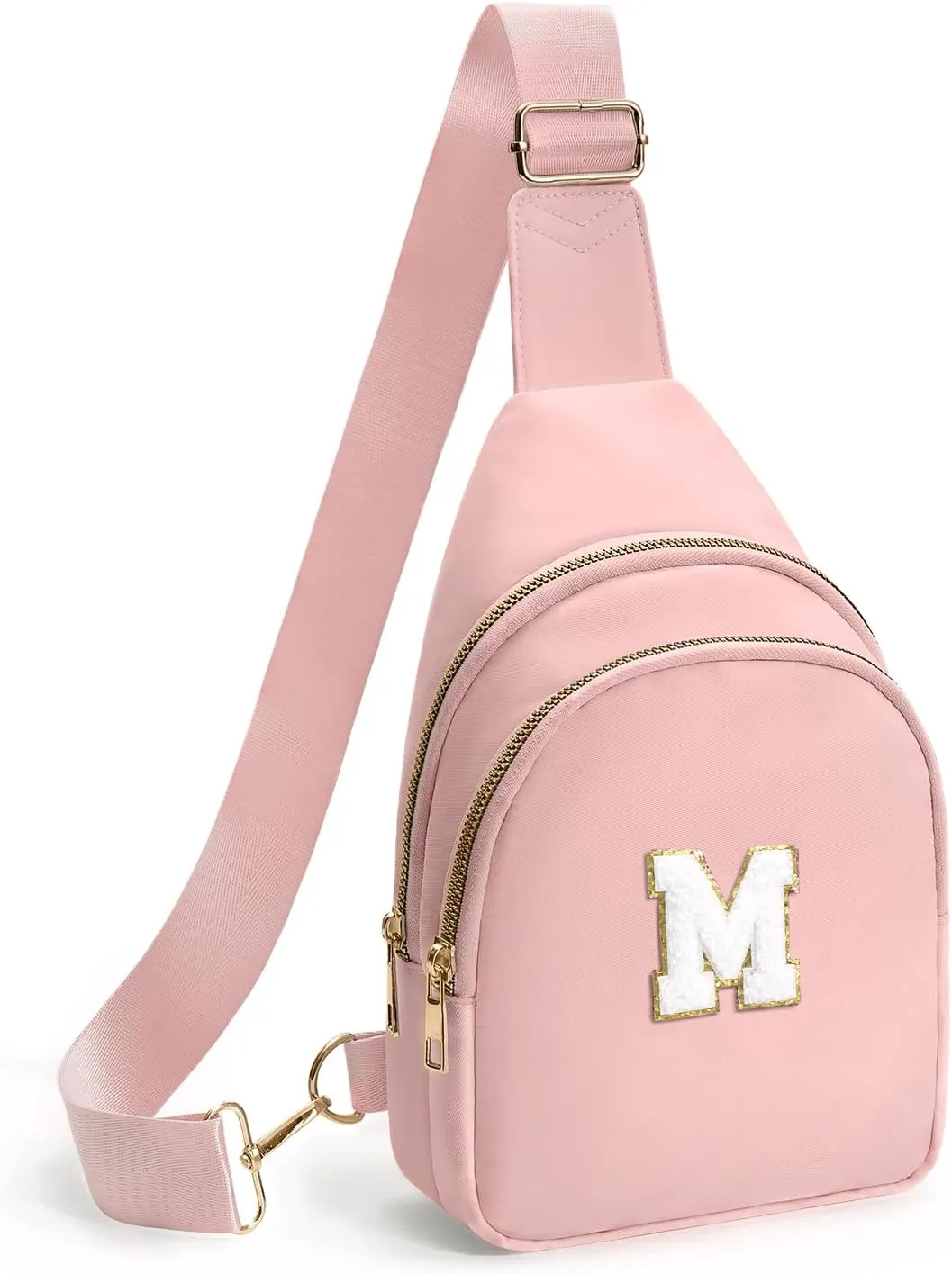 Small Sling Bag for Women,Initial Fanny Pack,Cute Travel Crossbody Bag,Personalized Purse Belt Bags A