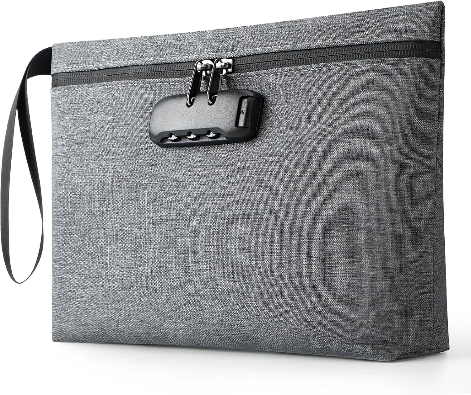 Smell Proof Bag Locking Case: Odorless Bag With Lock Odor Proof Container Smell Proof Pouch Scent Proof Storage Smellproof Kit, 11.8inx8inx2.15in, Grey