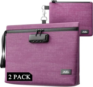 Smell Proof Bag with Lock 11.8"x8.6" and Smell Proof Pouch - 2 Pack Odor Proof Stash Bag, Carbon Lined Smell Proof Case Containe, Small Smell Proof Bag, Travel Scent Proof Bag Storage
