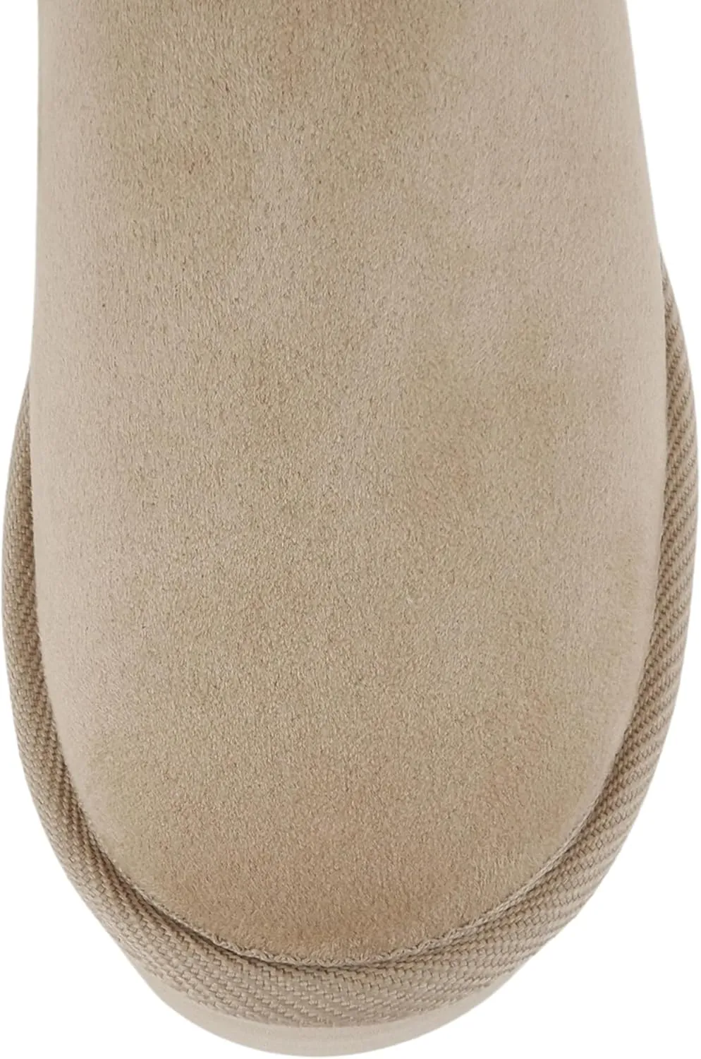 Soda “Medal” ~ Women Round Toe Belt Strap Sweater Shaft Lug Sole Low Flatform Sherpa-lined Mid-Calf Boot