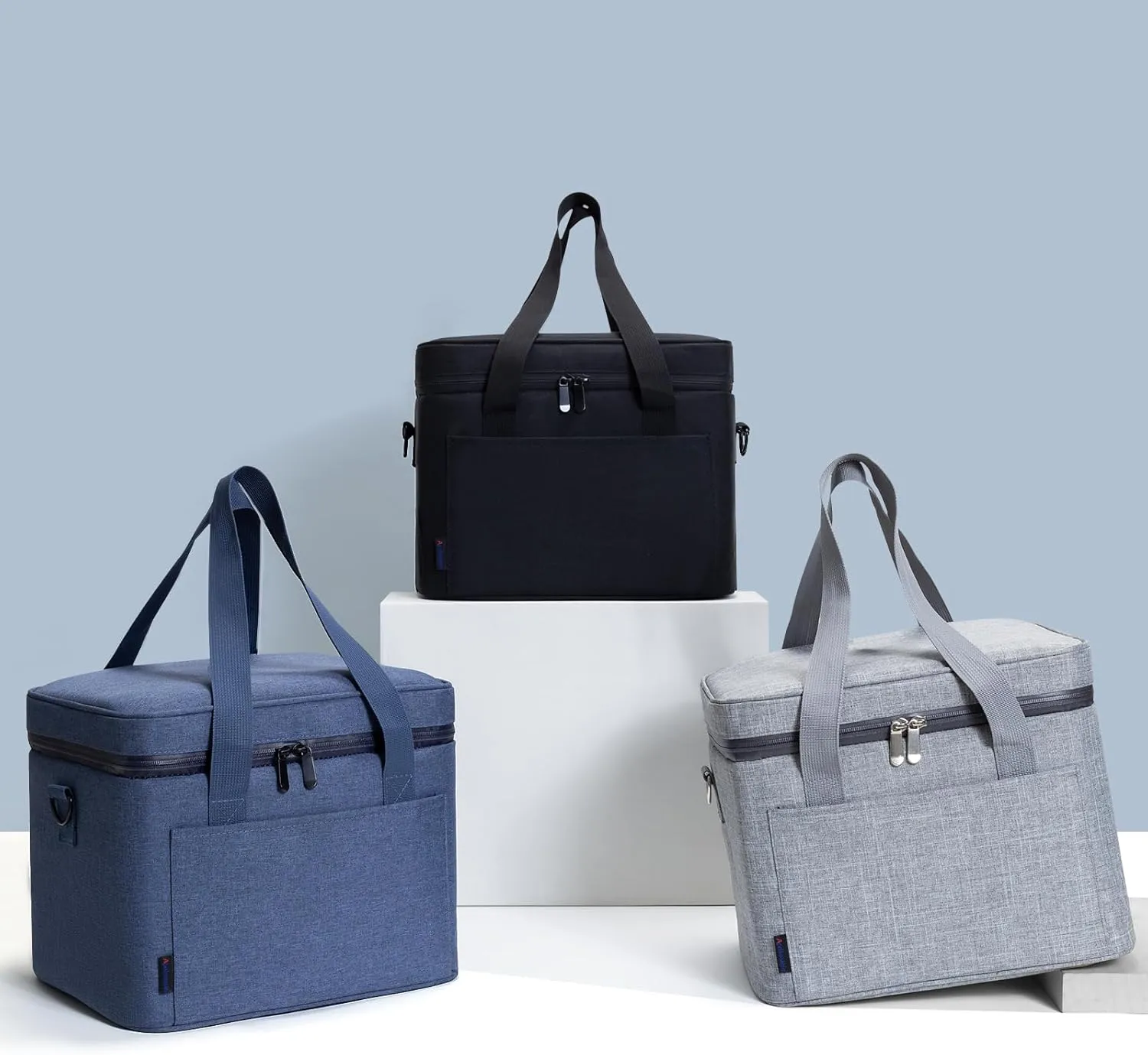 Soft Cooler Bag 24/20 Cans Collapsible Medium 18qt/17L/12in Large Lunch Bag Insulated Ice Chest Leakproof for Travel Car Beach Camping