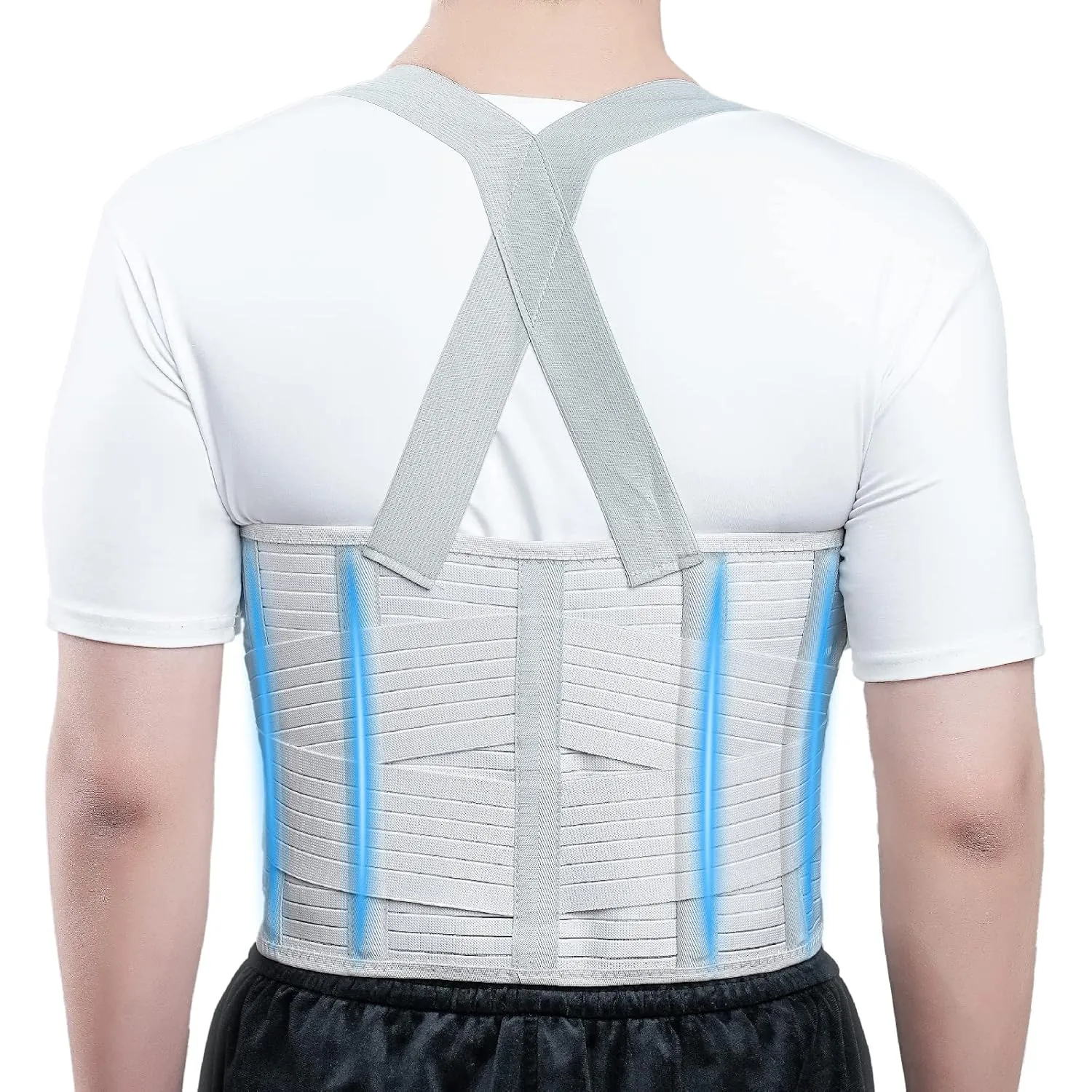 Solmyr Rib Injury Belt Chest Binder, Chest Brace Chest Compression Suppor Rib Bandage Wrap for Sternum Injuries, Sore or Bruised Ribs Support, Dislocated Ribs Protection, Pulled Muscle Pain