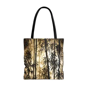 Soothing Zen: Whispering Bamboo Tote Bag | Harmonious and Peaceful Fashion Forward Accessory | Spacious and Durable Overnight Carryall Day Small