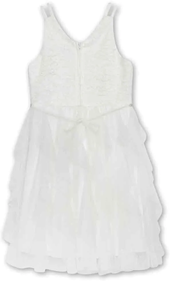 Speechless Girls' Sleeveless Lace Bodice and Fairy Skirt Party Dress