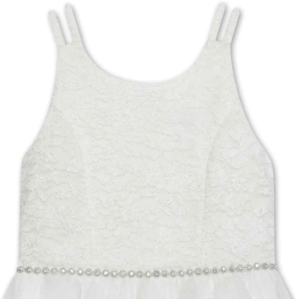 Speechless Girls' Sleeveless Lace Bodice and Fairy Skirt Party Dress