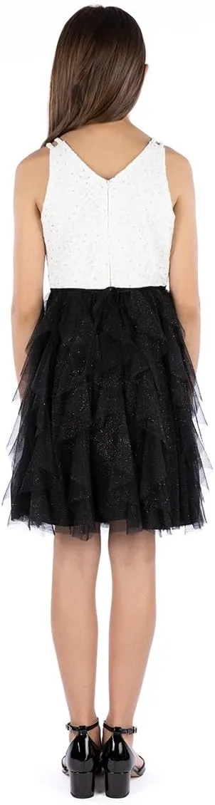 Speechless Girls' Sleeveless Lace Bodice and Fairy Skirt Party Dress