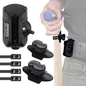 Spider Tool Holster - Pro Tape Measure   Hammer Holster Kit - Upgraded, Self Locking, Quick Draw Universal Tool Holder with Ambidextrous Thumb Lock - Compatible with All Major Brands