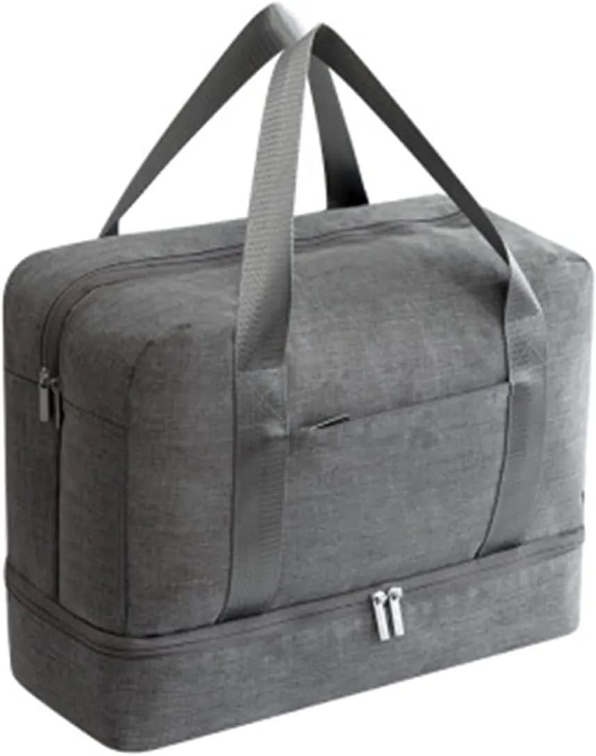 Sports Training Gym Shoes Storage Men Woman Fitness Bags Durable Multifunction Handbag Outdoor Sporting Tote (Grey)