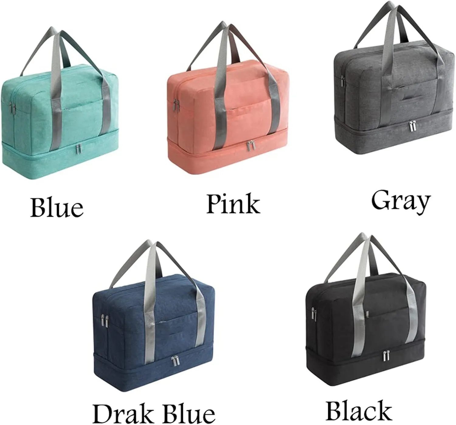 Sports Training Gym Shoes Storage Men Woman Fitness Bags Durable Multifunction Handbag Outdoor Sporting Tote (Grey)