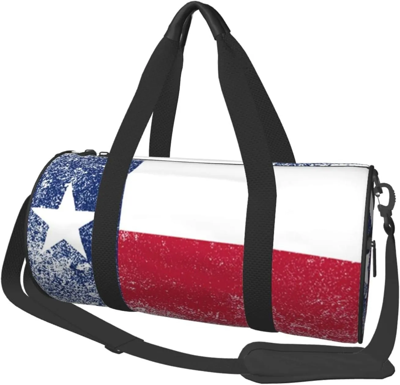Sports Travel Gym Bag Texas Flag Fitness Duffle Bag with Inner Pocket and Adjustable Shoulder Strap for Women & Men