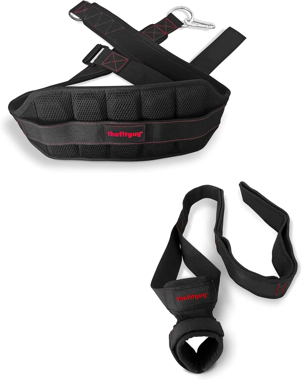 Squat Power & Flexibility Bundle – Ultimate Squat Belt and Quads Stretcher Strap for Strength Training and Flexibility