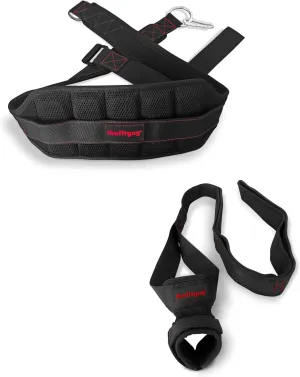 Squat Power & Flexibility Bundle – Ultimate Squat Belt and Quads Stretcher Strap for Strength Training and Flexibility