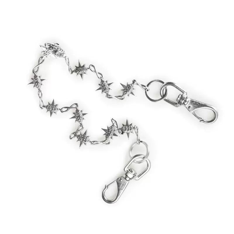Star-Embellished Silver Chain