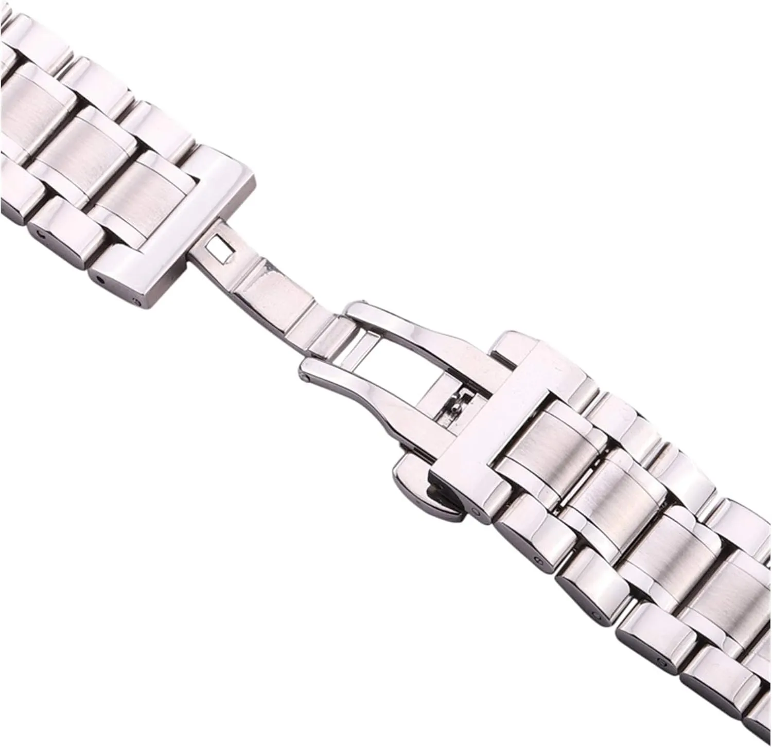 strap steel band - 24mm women fashion watchbands strap wristband butterfly clocks accessories
