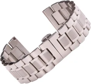 strap steel band - 24mm women fashion watchbands strap wristband butterfly clocks accessories