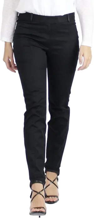 Stretch Stirrup Pants, Black, 4