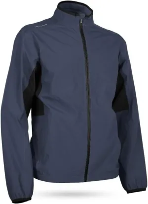 Sun Mountain Mens Monsoon Packable Golf Rain Jacket Navy M