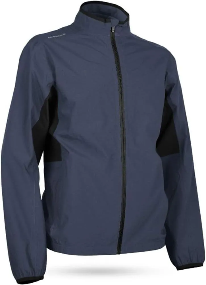 Sun Mountain Mens Monsoon Packable Golf Rain Jacket Navy Xl