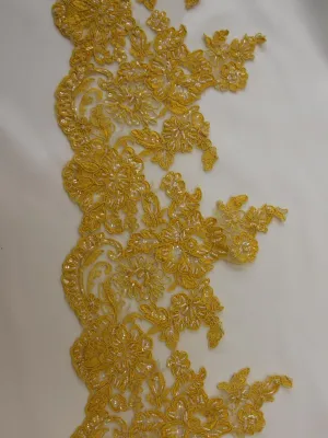 Sunflower Yellow Lace Trim - Victoria