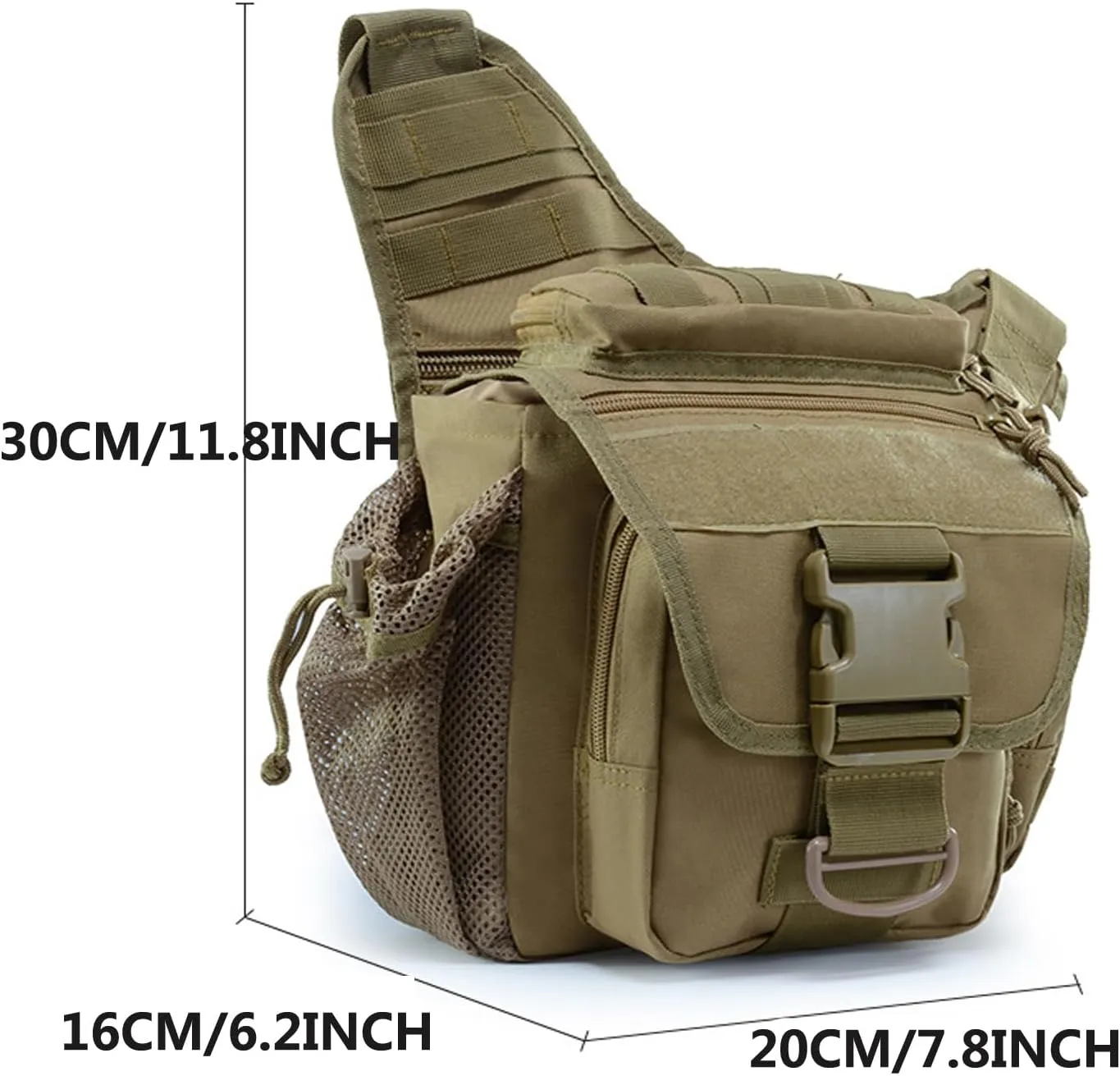 Tactical Messenger Bag Shoulder Bag Cross Body Bag Belt Sling Bags Laptop For Working Cycling Hunting Camping B