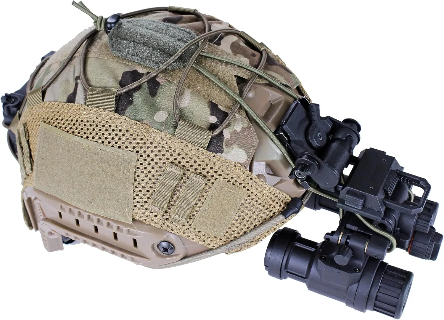 Tactical NVG Lanyard, JX Tacfancier Elastic Retention Bungee Cord for PVS7 PVS14 PVS31 Helmet Mounted Night Vision Devices