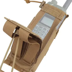 Tactical PRC 152 Drop-Down Radio Pouch,Military MOLLE Walkie-Talkie Bag for Belt Hunting Vest