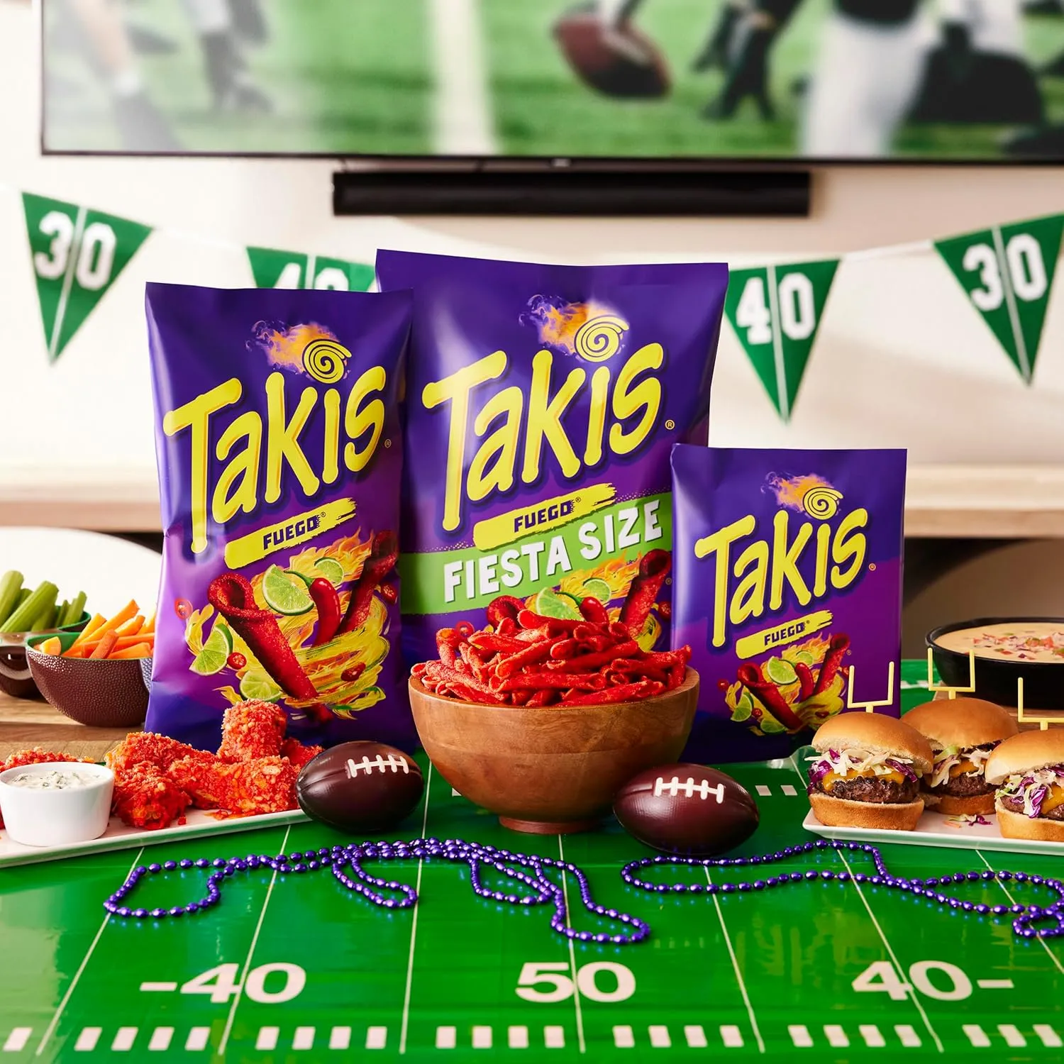 Takis Fuego 40 pc / 1 oz Multipack, Hot Chili Pepper & Lime Flavored Extreme Spicy Rolled Tortilla Chips