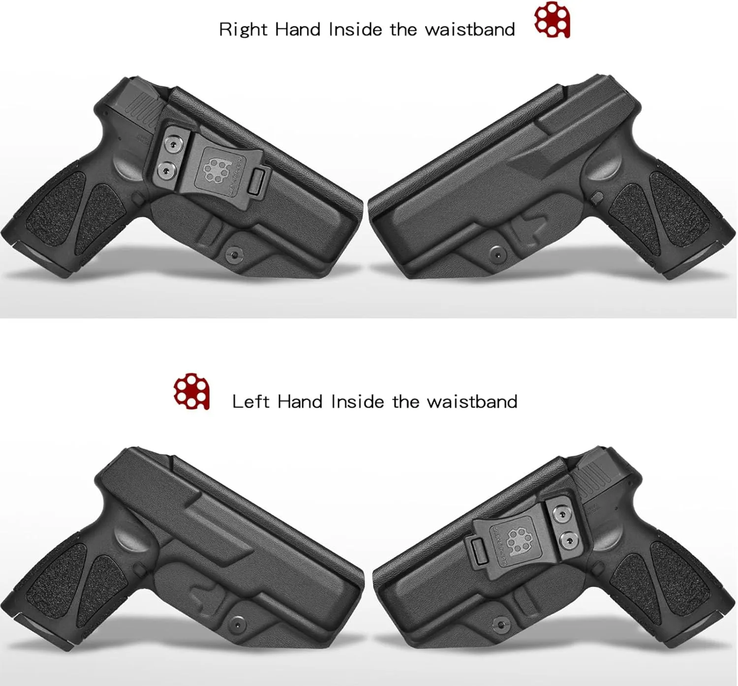 Taurus G3 Holster IWB Kydex Holster Fit: Taurus G3 Pistol - 9mm Full Size - Inside Waistband Concealed Carry - Adjustable Cant & 'Posi-Click' Retention – No Wear No Jitter - USA Made by Amberide
