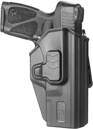 Taurus G3 Holster, OWB Belt Polymer Holster for Taurus G3, Right Handed Polymer Holster with Index Finger Release and 360° Adjustable Cant, Outside Waistband Carry