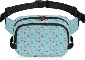 Tavisto Cartoon Pigs Carrots Durable Waterproof Fanny Pack with Double Zipper Closure - Organize Your Essentials with Ease - Lightweight and Comfortable for Men and Women