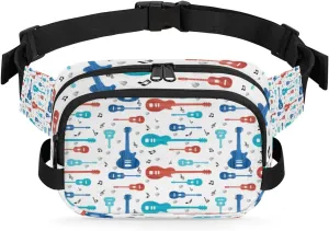 Tavisto Guitars Durable Waterproof Fanny Pack with Double Zipper Closure - Organize Your Essentials with Ease - Lightweight and Comfortable for Men and Women