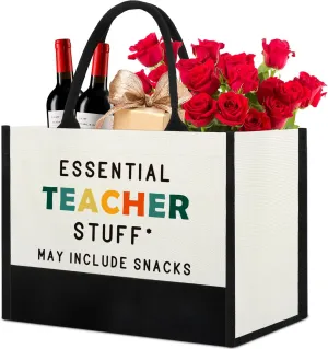 Teacher Appreciation Gifts Ideas, Teacher Bags for Women, Best Gifts for Teachers, Thank You Teacher Gifts from Students, Teacher End of Year Gifts, New Teacher Gifts, Cute Teacher Tote Bag Gifts