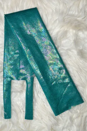 Teal Gator Tail Bag Iridescent