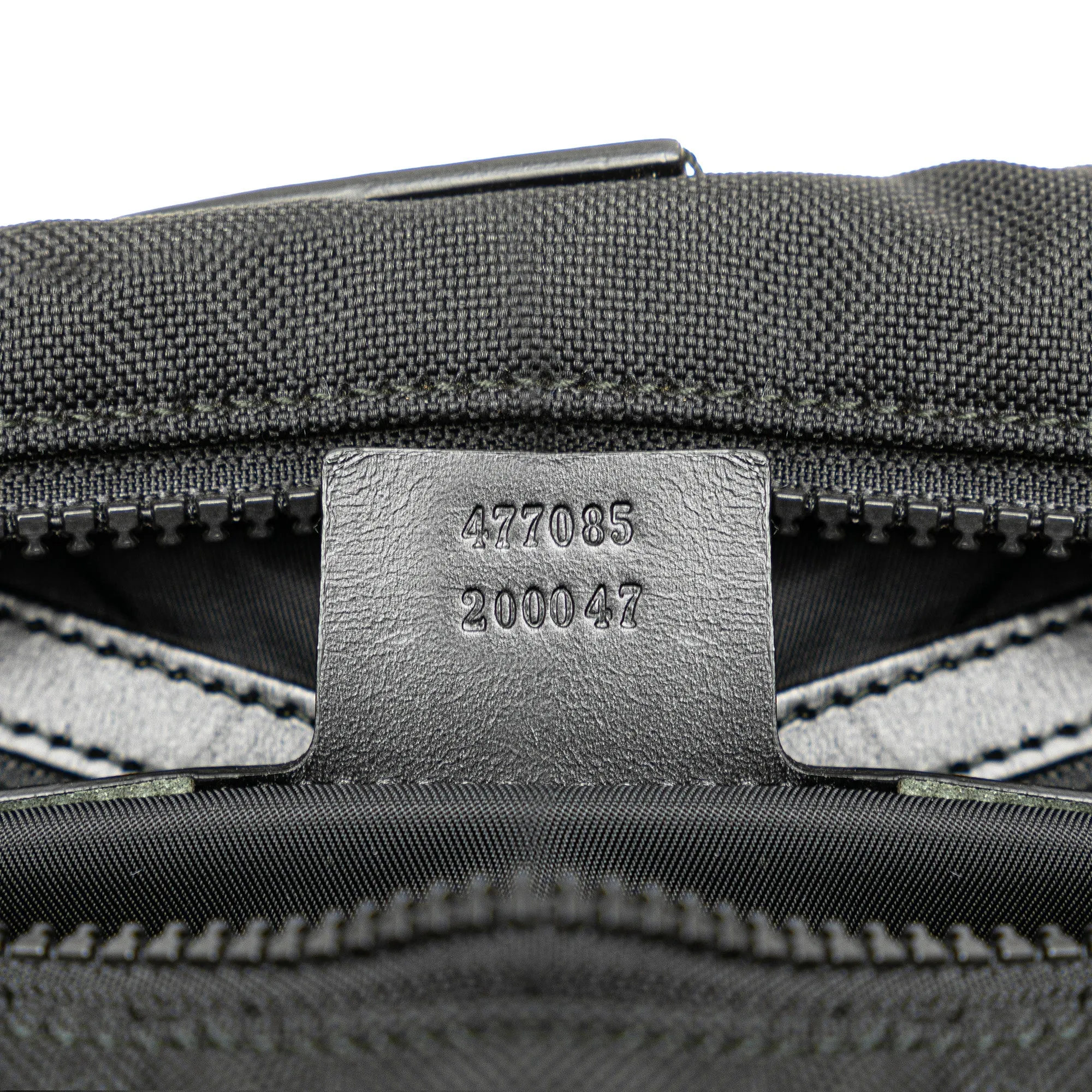 Techno Canvas Web L Aveugle Par Amour Embroidered Belt Bag