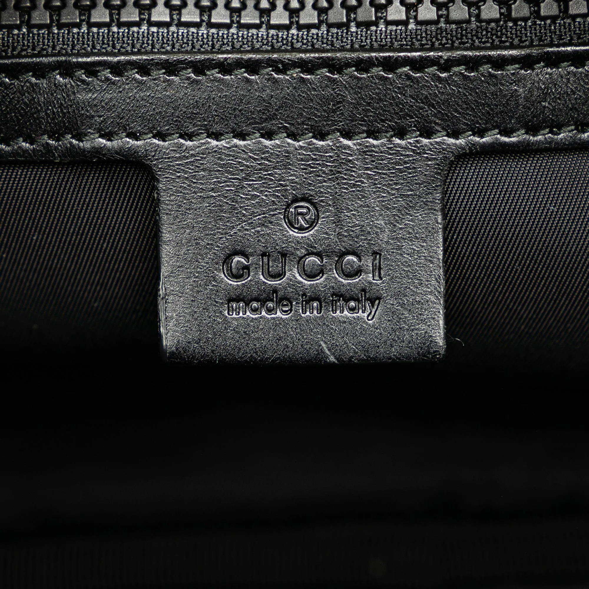Techno Canvas Web L Aveugle Par Amour Embroidered Belt Bag