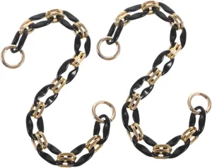 TEHAUX 2pcs French Vintage Bag Chain Crossbody Shoulder Purse Strap Handbag Shoulder Chain Replacement for Handbags Purse Strap Handle