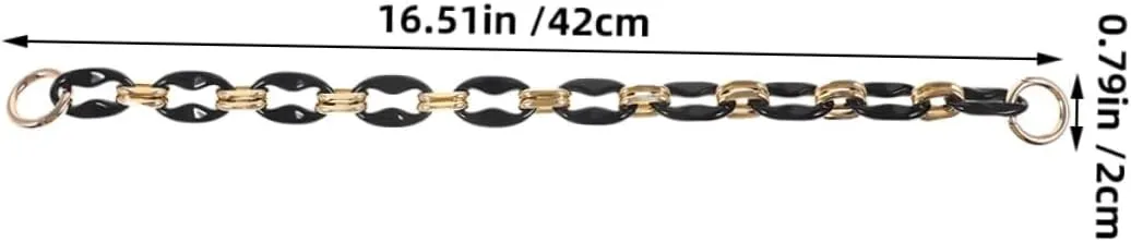 TEHAUX 2pcs French Vintage Bag Chain Crossbody Shoulder Purse Strap Handbag Shoulder Chain Replacement for Handbags Purse Strap Handle