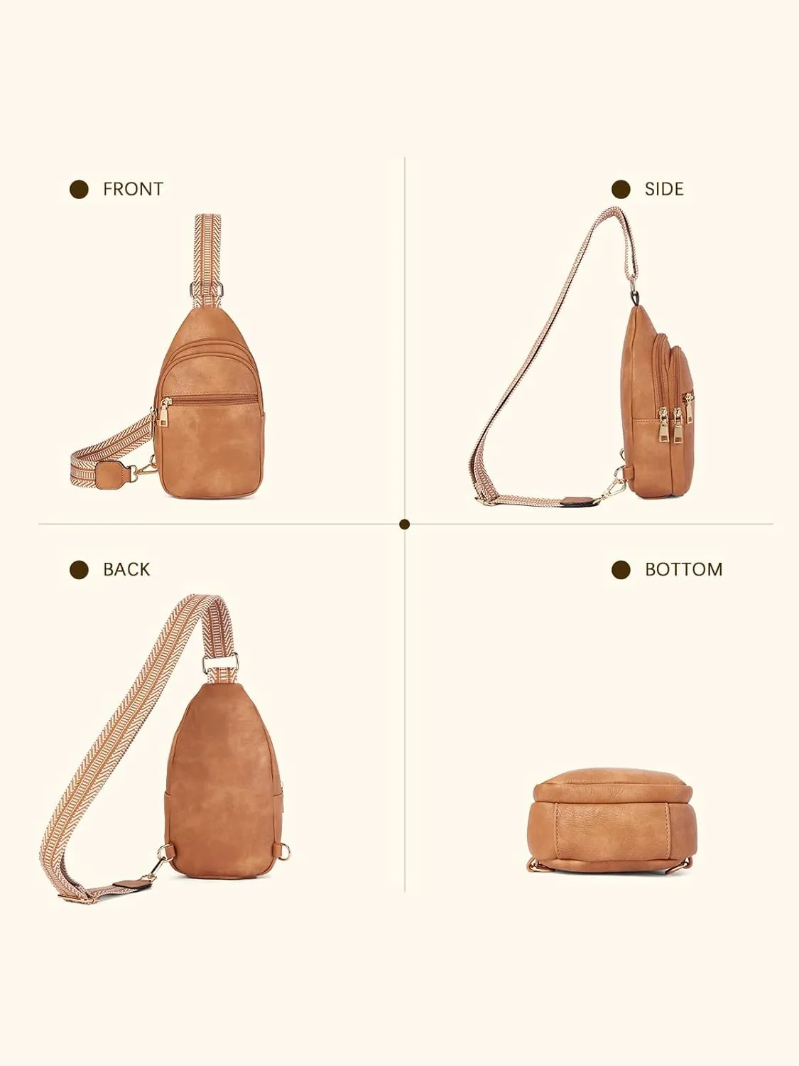 Telena Crossbody Bags for Women Cross Body Sling Bag with Adjustable Shoulder Strap