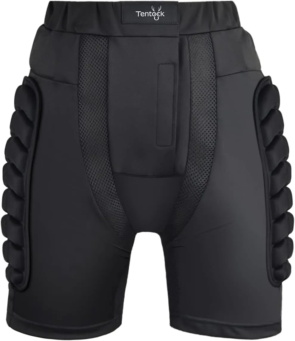 Tentock 3D Protective Hip for Snowboarding，Butt Padded Safety Impact Shorts EVA Protection Pad for Skating Outdoor