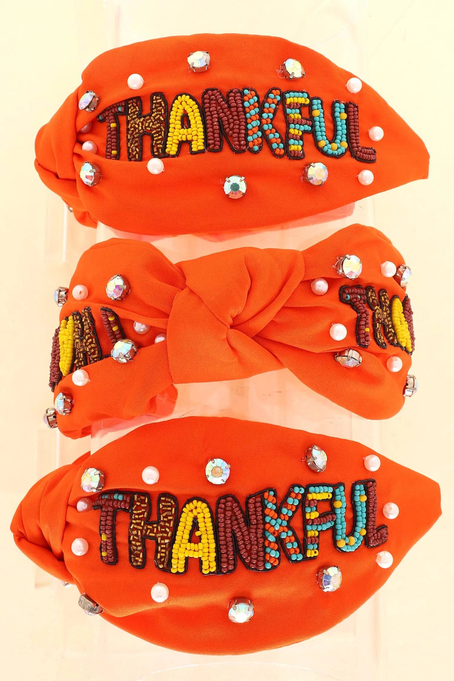 Thankful Beaded Headband