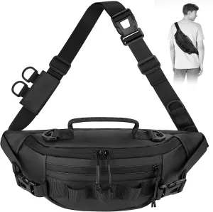 THKFISH Fishing Tackle Bag Waterproof Waist Bag for Women & Men Portable Fishing Sling Bag Outdoor Fly Fishing Bag