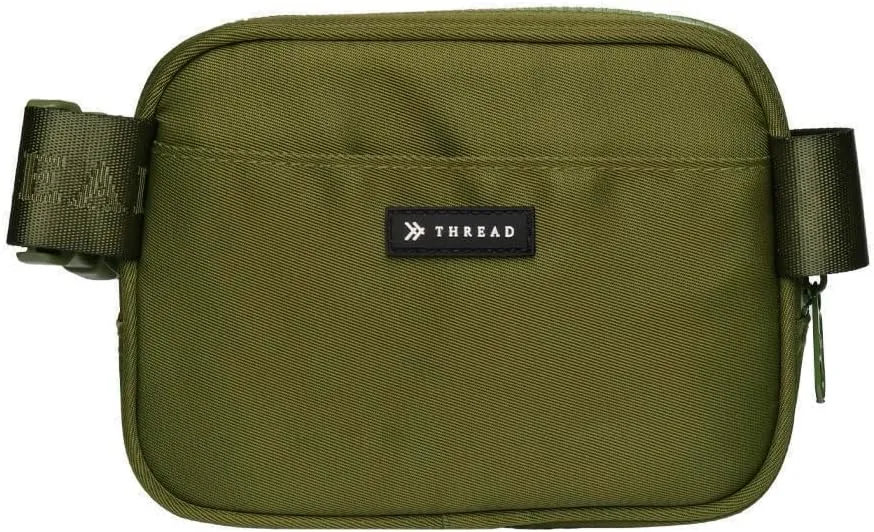 Thread Wallets Fanny Pack Small Travel Crossbody Bags for Women, Men - Durable, Stylish, Convenient Womens & Mens Cross Body Sling Bag Fanny Pack for Phone & Personal Items (Olive)
