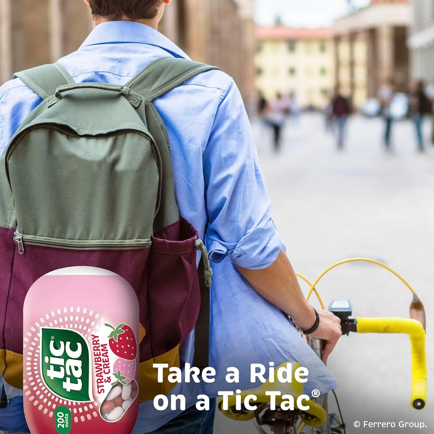 Tic Tac Strawberry & Cream Flavored Mints, Bulk 8 Pack, On-The-Go Refreshment, 3.4 oz Each