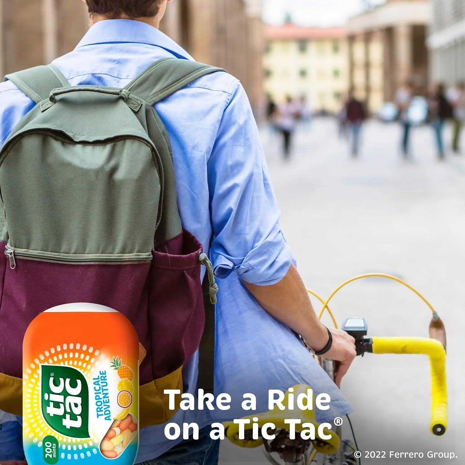 Tic Tac Tropical Adventure Fruit Flavored Mints, Bulk 8 Pack, On-The-Go Refreshment, 3.4 oz Each