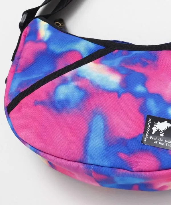 Tie Dye Pattern Round Shoulder Bag