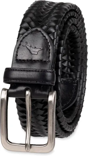 Tommy Bahama Men's Stretch Leather Braid Belt