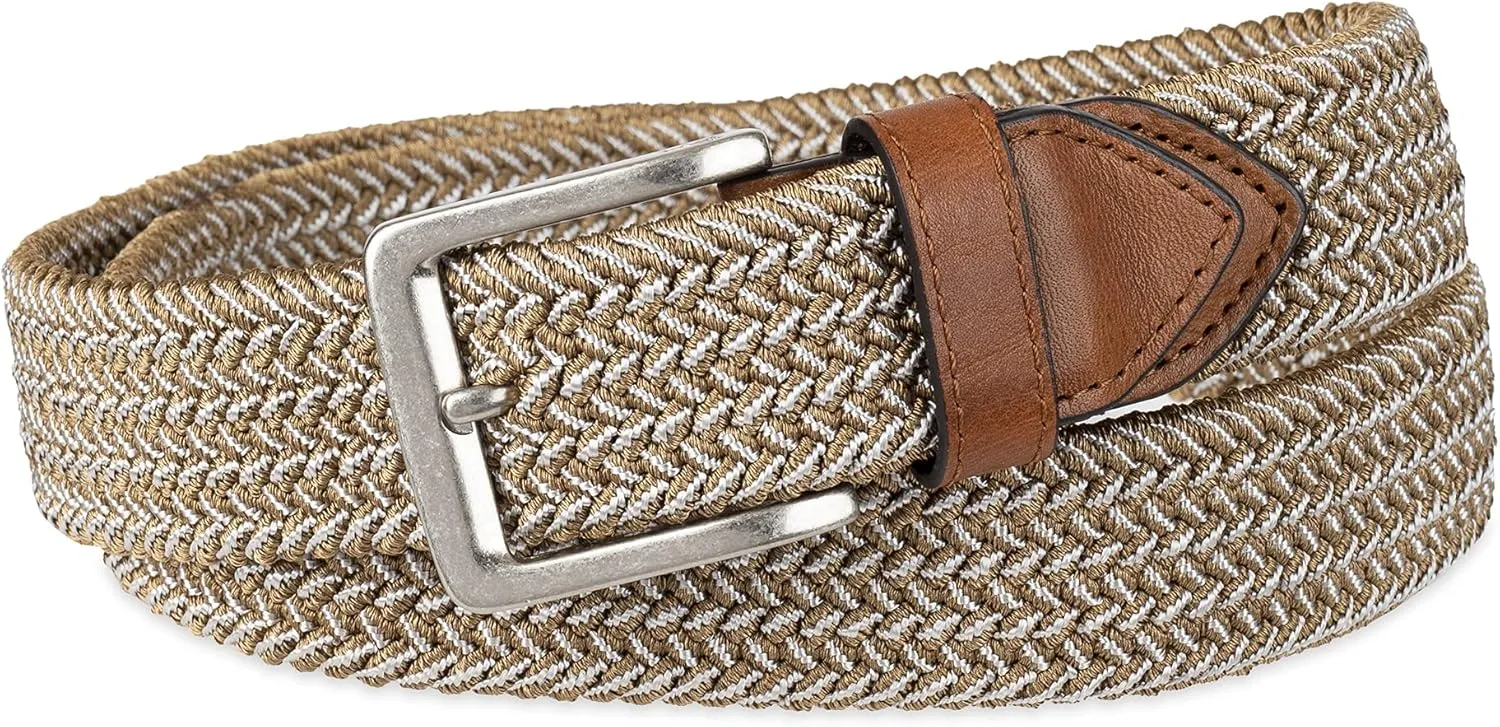 Tommy Bahama Men's Two Tone Stretch Web Belt