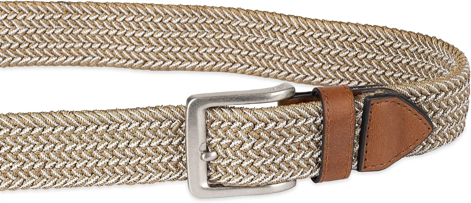 Tommy Bahama Men's Two Tone Stretch Web Belt