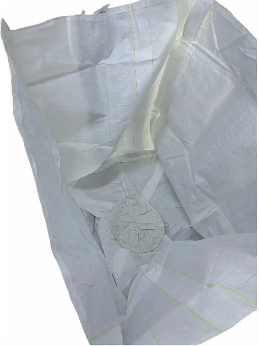 TON BAG with spout | Heavy-Duty Forklift Bulk Bag | 2 TON Capacity, 4400 lbs SWL | 39"L x 39"W x 47"H Large Poly woven sack with Discharge Port Perfect for Construction, Grain & More! (Pack of 5)