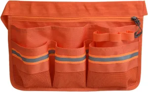 Tool Bags Cleaning with Workshop Woodworking Tool Belt, Heavy-Duty Durable Storage Bag, Restaurant Adjustable Belt, Multi-Pocket.(Orange)